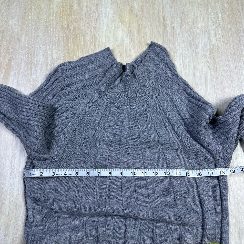 Anthropologie Arseneau Ribbed Casual High Neck Knee Length Sweater Dress Small - Picture 12 of 15